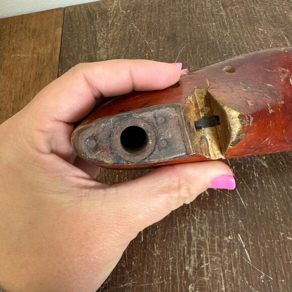 Vintage‎ Antique? Wooden Cobbler Shoe Form Gebl Company Size 7C - Picture 10 of 11
